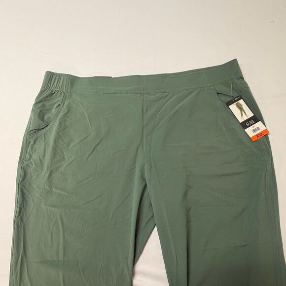 NWT Eddie Bauer Women’s Green Traveler Ankle Pants UPF 50 (XXL) Hiking Outdoor - Picture 3 of 16